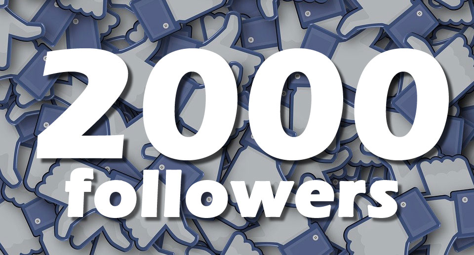 2000 followers on Facebook