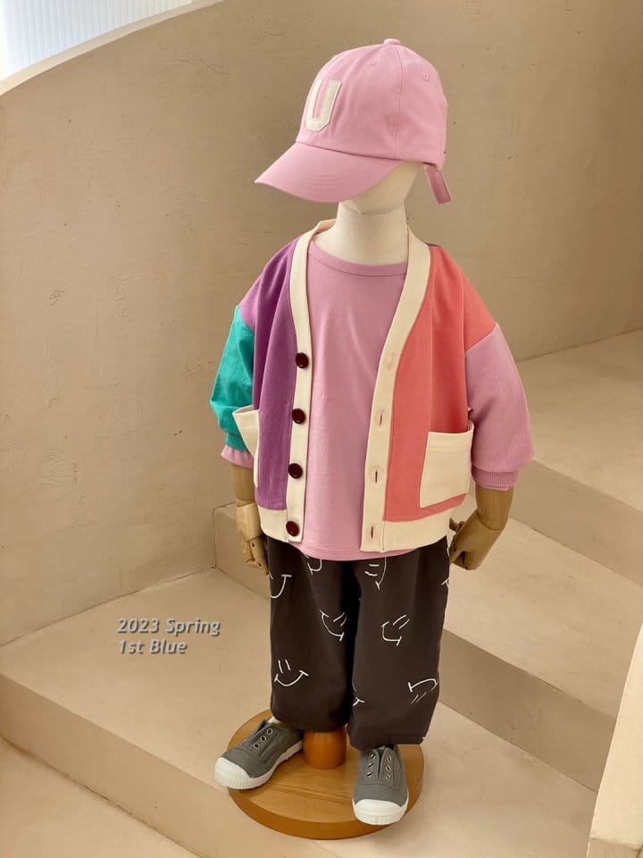 1st Blue - Korean Children Fashion - #littlefashionista - Color Cardigan