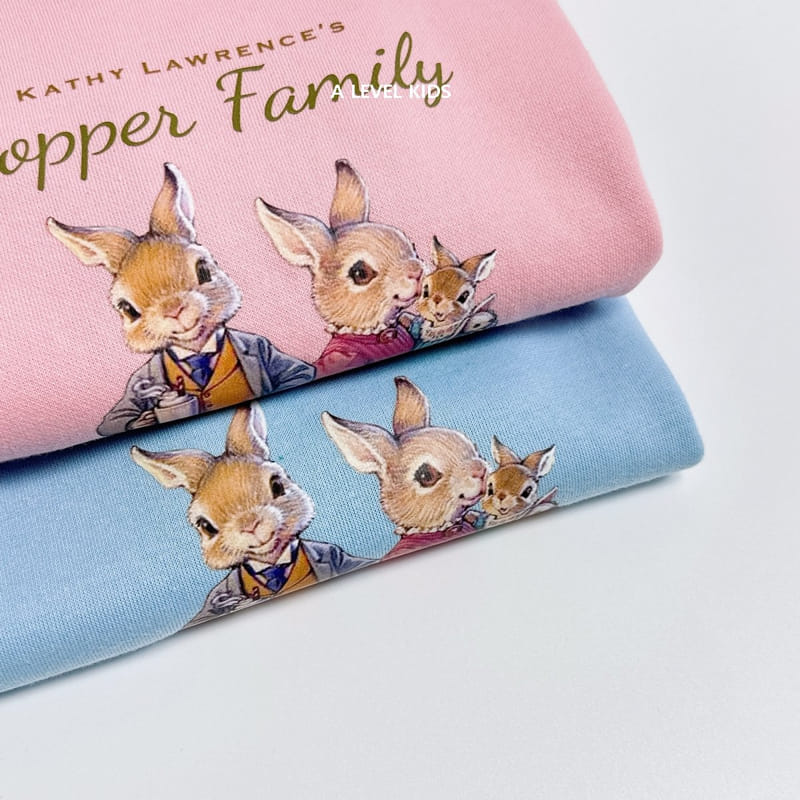 A Level - Korean Children Fashion - #todddlerfashion - Rabbit Family Sweatshirt - 5