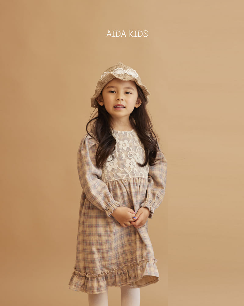 Aida - Korean Baby Fashion - #babyboutique - Purple Check One-piece - 5