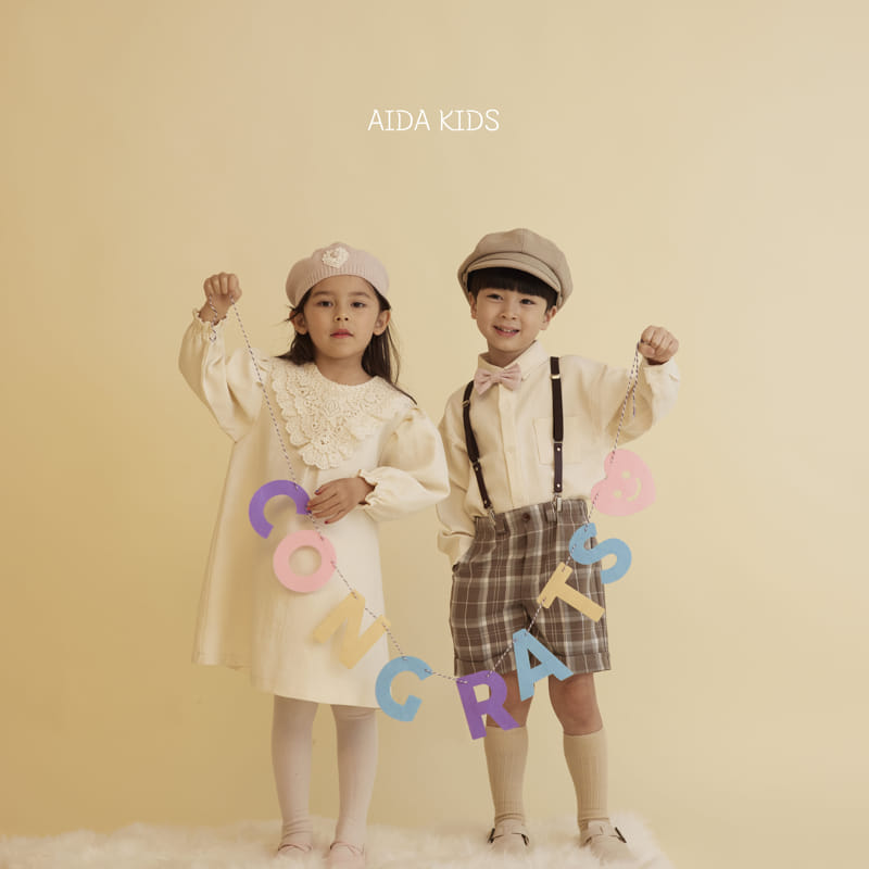 Aida - Korean Baby Fashion - #babyboutique - Lace Bib One-piece