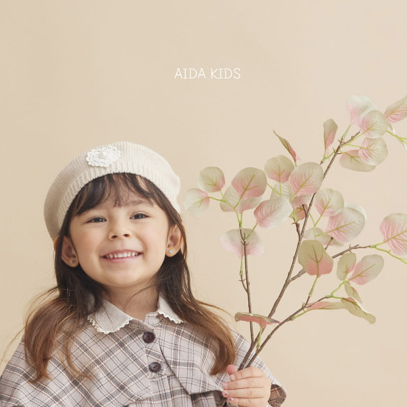 Aida - Korean Baby Fashion - #babyboutiqueclothing - Heart Beret Hat - 2