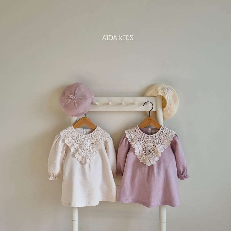 Aida - Korean Baby Fashion - #babyboutiqueclothing - Lace Bib One-piece - 4