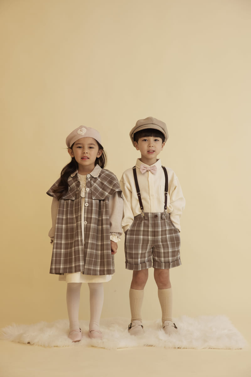 Aida - Korean Baby Fashion - #babyclothing - Dandy Check Coat - 9