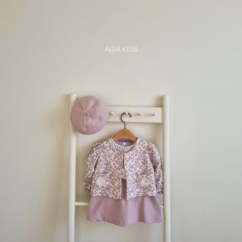 Aida - Korean Baby Fashion - #babyfever - Lace Bib One-piece - 6