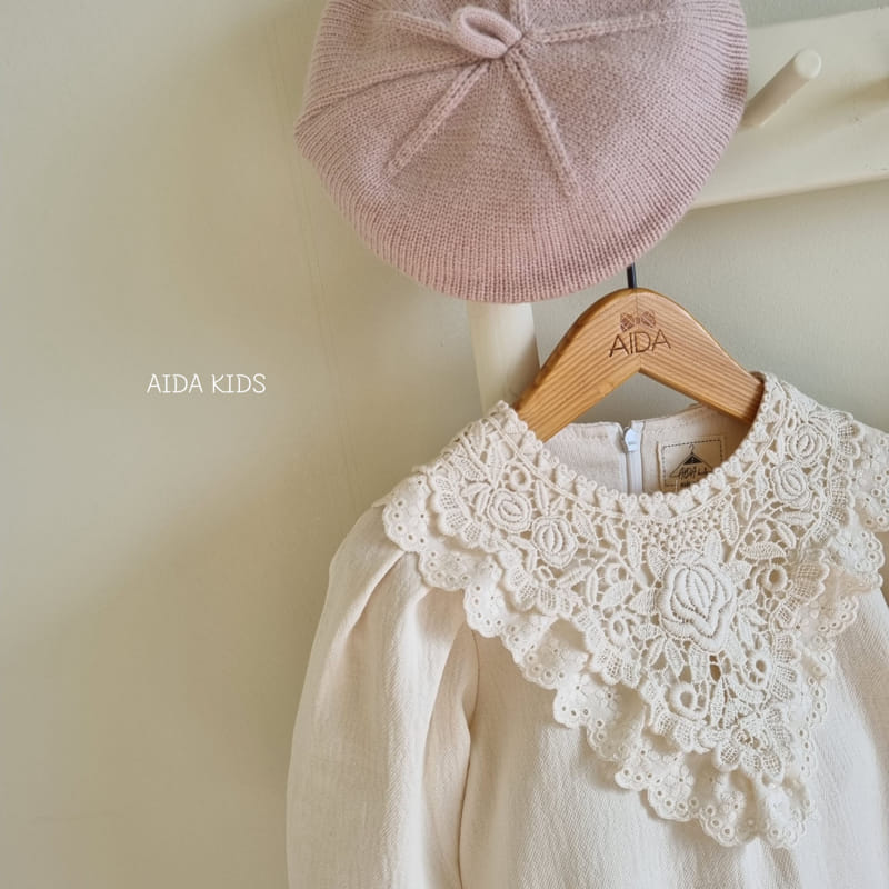 Aida - Korean Baby Fashion - #babygirlfashion - Lace Bib One-piece - 7