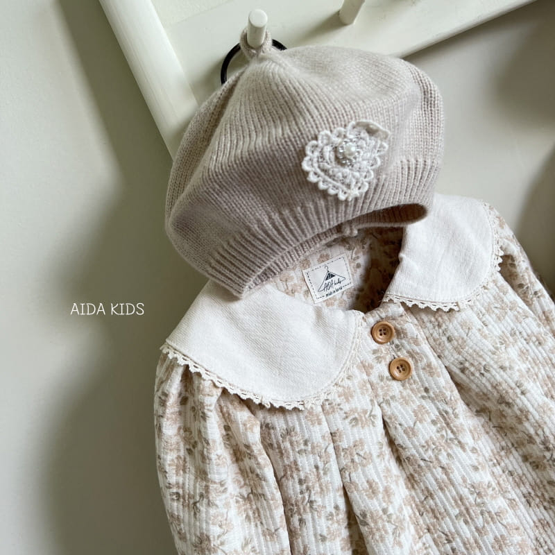 Aida - Korean Baby Fashion - #babyoninstagram - Heart Beret Hat - 8