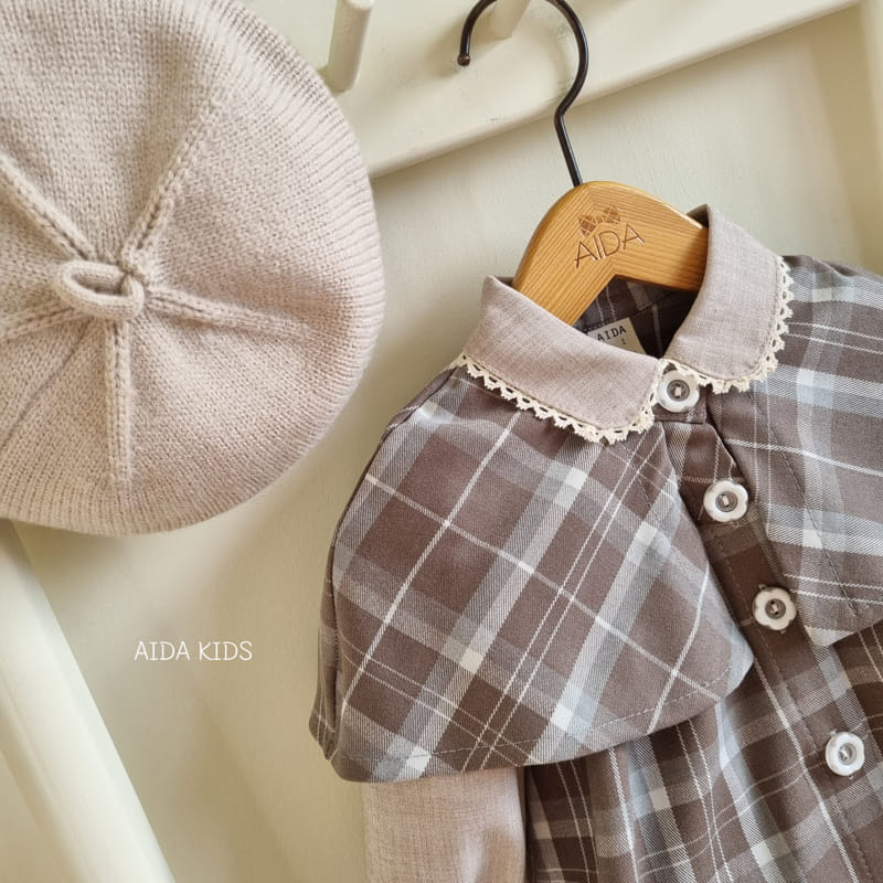 Aida - Korean Baby Fashion - #babyoutfit - Dandy Check Coat - 2