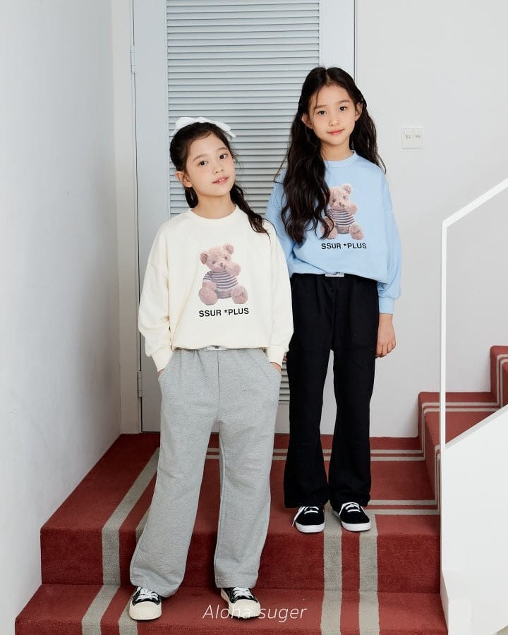 Aloha Suger - Korean Children Fashion - #childofig - Label Wide Pants - 6
