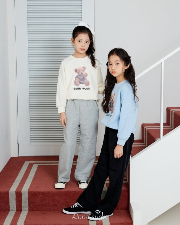 Aloha Suger - Korean Children Fashion - #childofig - Label Wide Pants - 7
