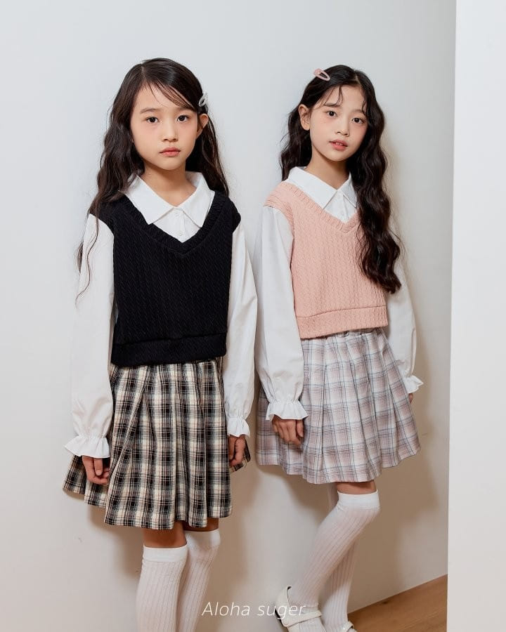 Aloha Suger - Korean Children Fashion - #designkidswear - Knit Shirt Blouse - 7