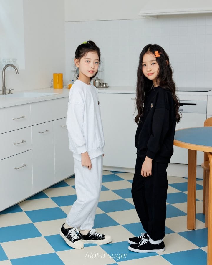 Aloha Suger - Korean Children Fashion - #designkidswear - Bear Top Bottom Set - 6