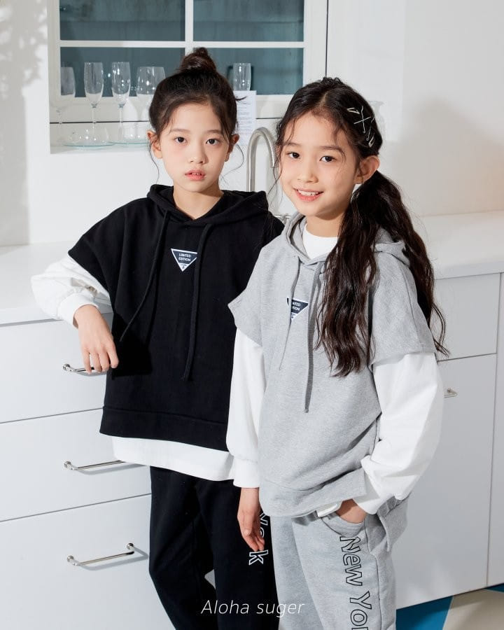 Aloha Suger - Korean Children Fashion - #designkidswear - 3 Pic Top Bottom Set - 5