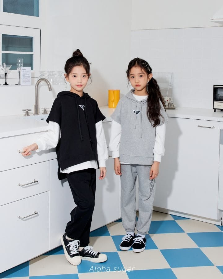 Aloha Suger - Korean Children Fashion - #discoveringself - 3 Pic Top Bottom Set - 6