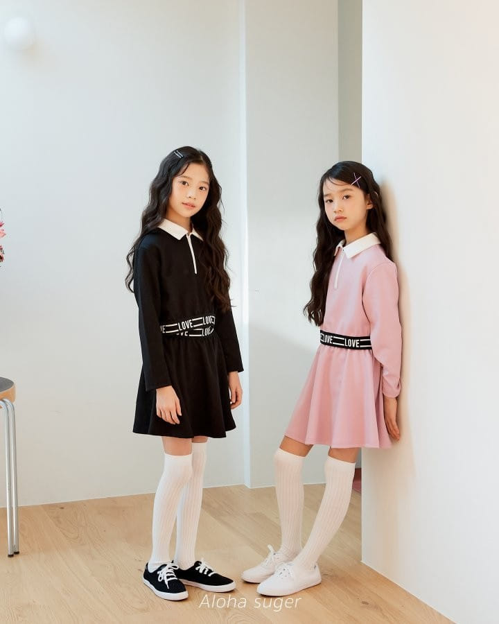 Aloha Suger - Korean Children Fashion - #kidsshorts - Banding Skirt Set - 2