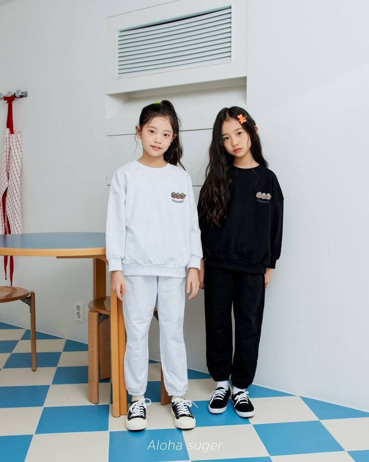 Aloha Suger - Korean Children Fashion - #kidsshorts - Bear Top Bottom Set - 9