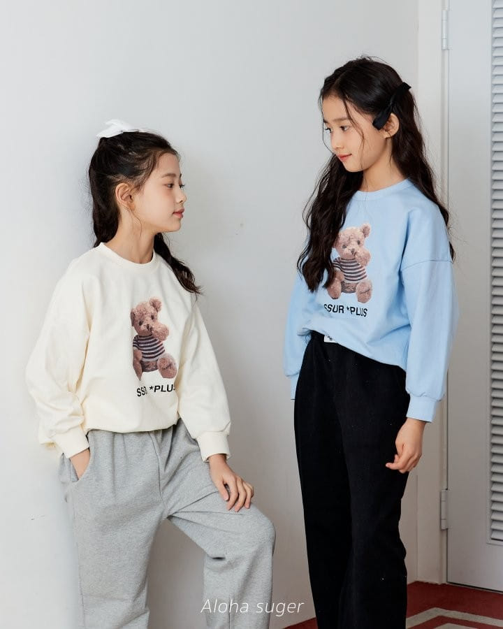 Aloha Suger - Korean Children Fashion - #littlefashionista - Baby Bear Sweatshirt - 7