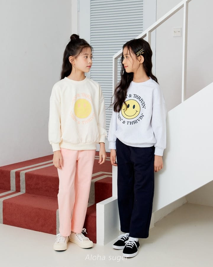 Aloha Suger - Korean Children Fashion - #stylishchildhood - Smlie Top Bottom Set