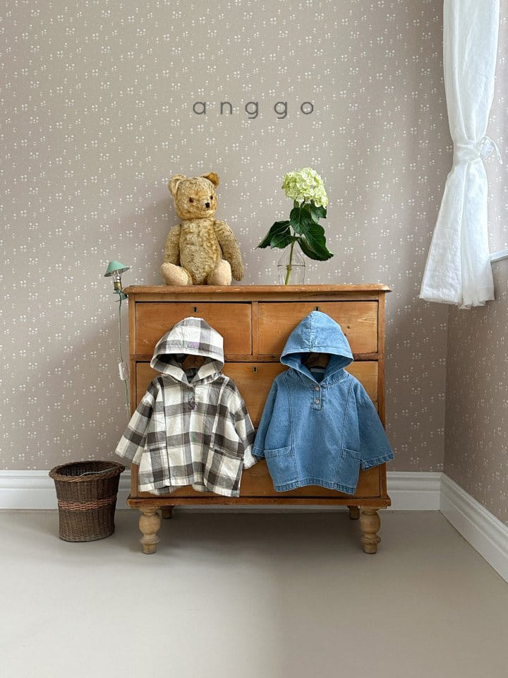 Anggo - Korean Baby Fashion - #babyboutiqueclothing - Checks Choco Anorak - 2