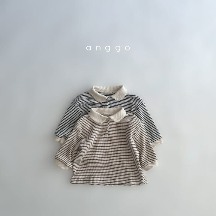 Anggo - Korean Baby Fashion - #babyboutiqueclothing - Kitkat Collar Tee - 8