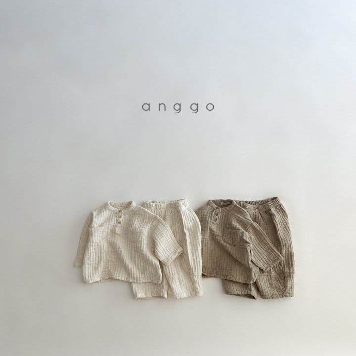 Anggo - Korean Baby Fashion - #babyclothing - Marlang Top Bottom Set - 8