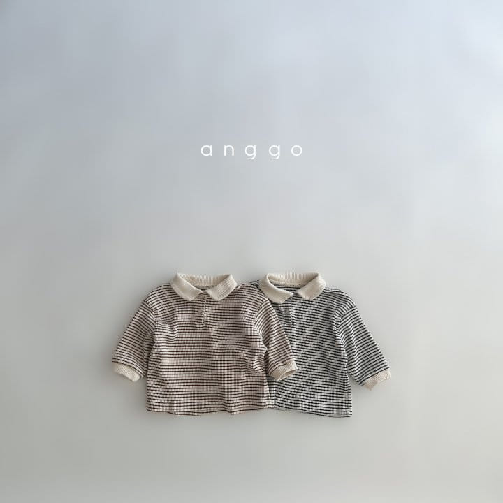 Anggo - Korean Baby Fashion - #babyclothing - Kitkat Collar Tee - 9