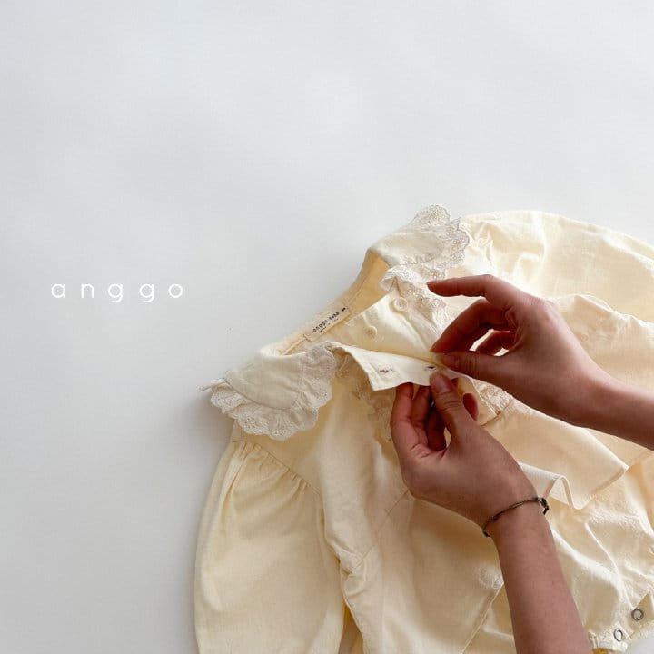 Anggo - Korean Baby Fashion - #babyootd - Cream Cheese Bodysuit - 5