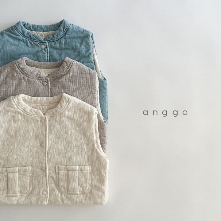 Anggo - Korean Baby Fashion - #babyootd - Cloud Vest Denim - 8