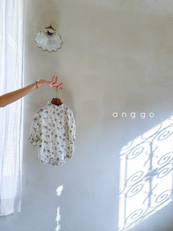 Anggo - Korean Baby Fashion - #babyoutfit - Herb Bodysuit Beige - 5