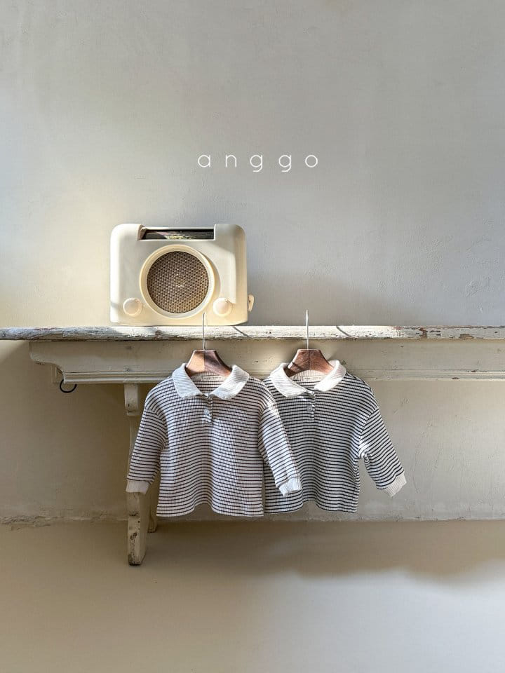 Anggo - Korean Baby Fashion - #babyoutfit - Kitkat Collar Tee - 2