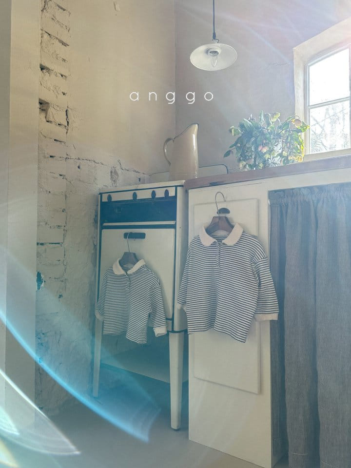 Anggo - Korean Baby Fashion - #babywear - Kitkat Collar Tee - 3