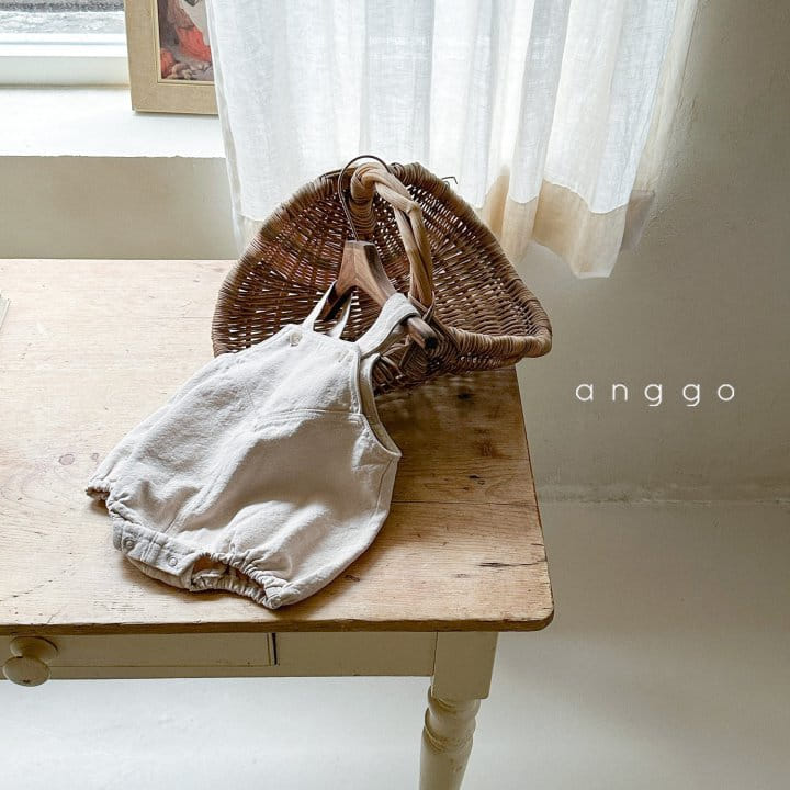 Anggo - Korean Baby Fashion - #onlinebabyboutique - Shu Overalls Bodysuit Denim - 3