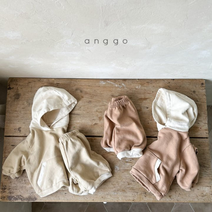 Anggo - Korean Baby Fashion - #onlinebabyshop - Caramel Top Bottom Set - 3