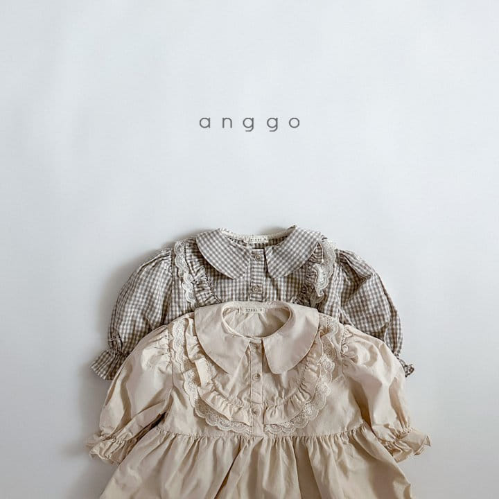 Anggo - Korean Children Fashion - #childofig - Cookie One-piece Check - 7