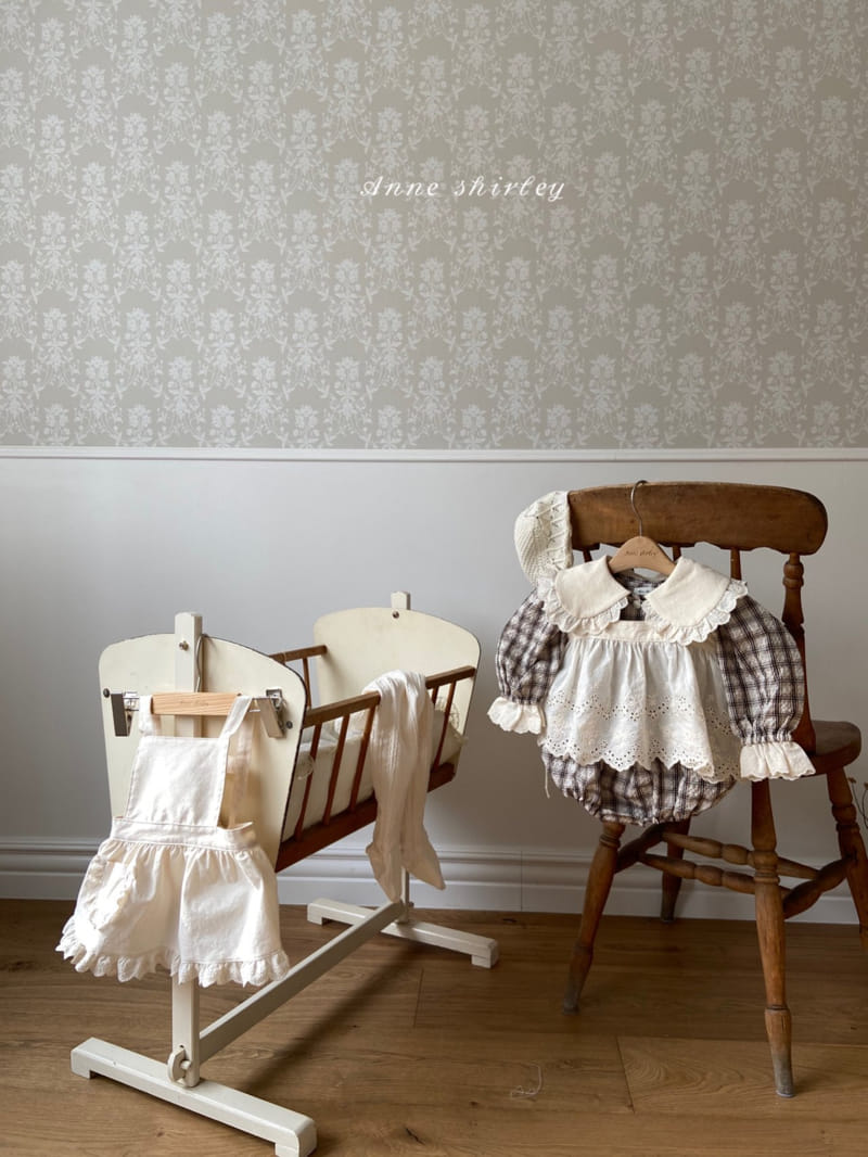 Anne Shirley - Korean Baby Fashion - #babyclothing - Check Big Collar Bodysuit - 7