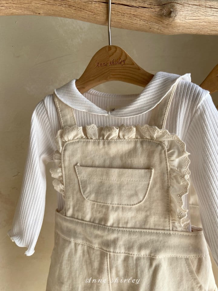 Anne Shirley - Korean Baby Fashion - #babyfashion - Girl Rib Collar Tee - 7
