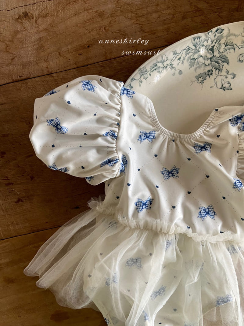 Anne Shirley - Korean Baby Fashion - #babyfashion - Tutu Ribbon Swimwear with Hat - 2