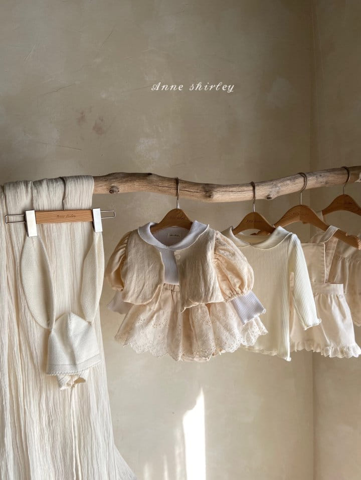 Anne Shirley - Korean Baby Fashion - #babygirlfashion - Girl Rib Collar Tee - 9