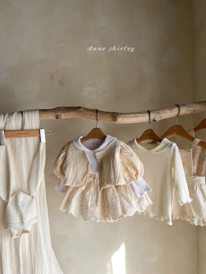 Anne Shirley - Korean Baby Fashion - #babylifestyle - Girl Rib Collar Tee - 10