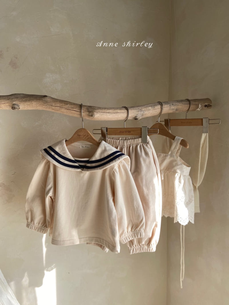 Anne Shirley - Korean Baby Fashion - #babyootd - Zinsim Sailor Top Bottom Set - 4