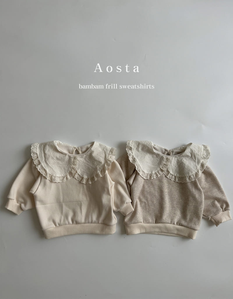 Aosta - Korean Children Fashion - #childofig - Bambam Frill Sweatshirt