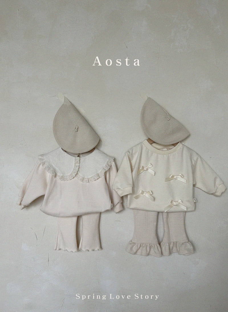 Aosta - Korean Children Fashion - #designkidswear - Bambam Frill Sweatshirt - 3