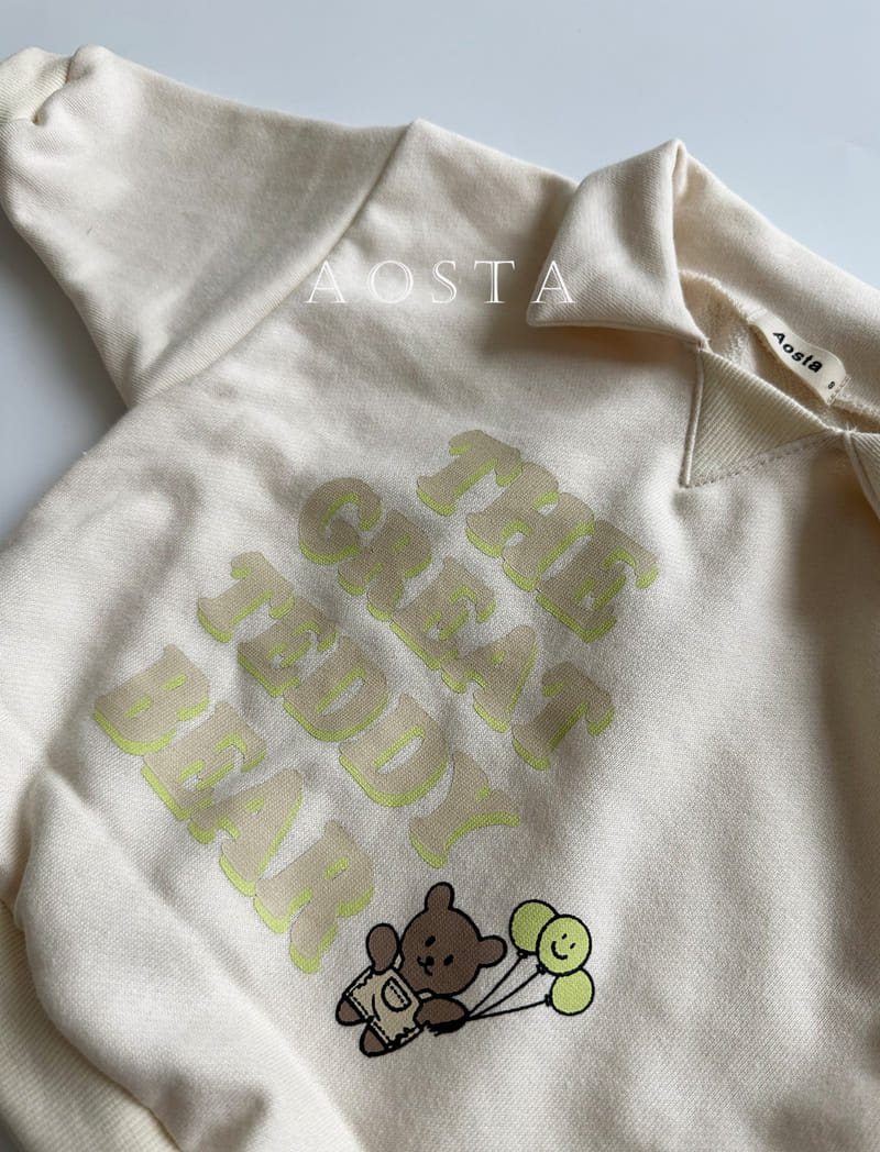 Aosta - Korean Children Fashion - #discoveringself - Collar Bear Sweatshirt - 9