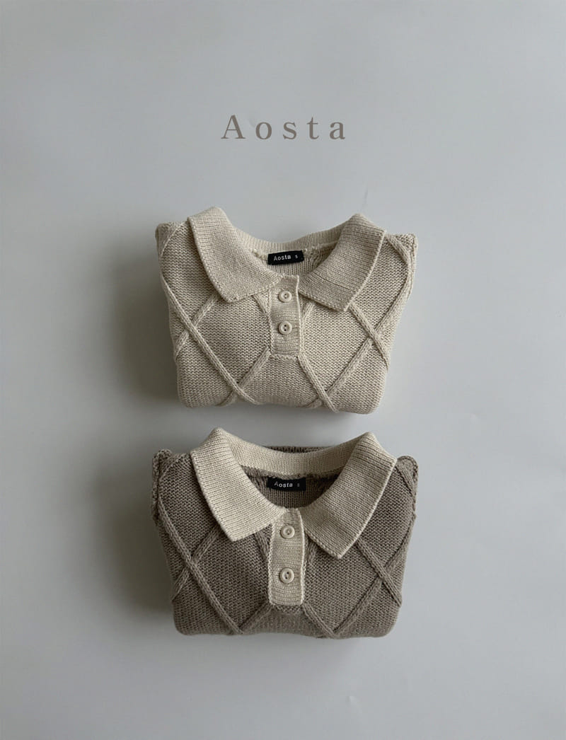 Aosta - Korean Children Fashion - #discoveringself - Dandy Knit Collar Tee - 2