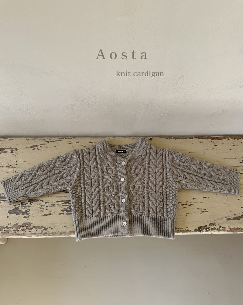 Aosta - Korean Children Fashion - #kidsshorts - Twid Knit Cardigan