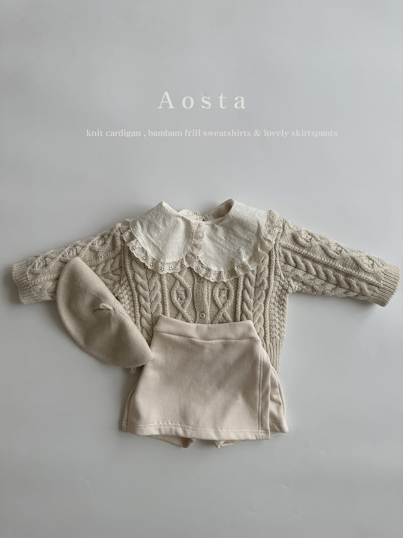 Aosta - Korean Children Fashion - #kidsshorts - Bambam Frill Sweatshirt - 6