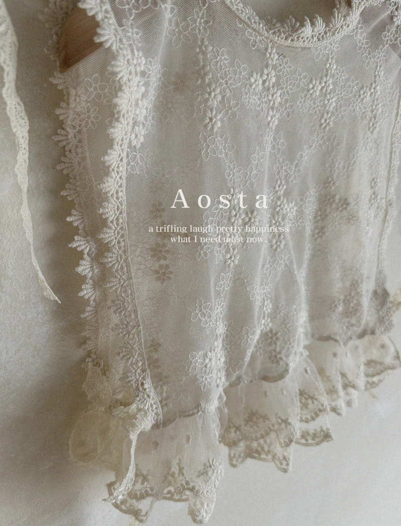 Aosta - Korean Children Fashion - #kidsstore - Lace Vest - 3
