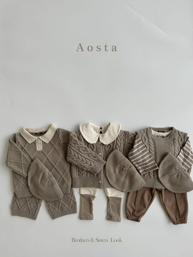 Aosta - Korean Children Fashion - #kidsstore - Dandy Knit Collar Tee - 5