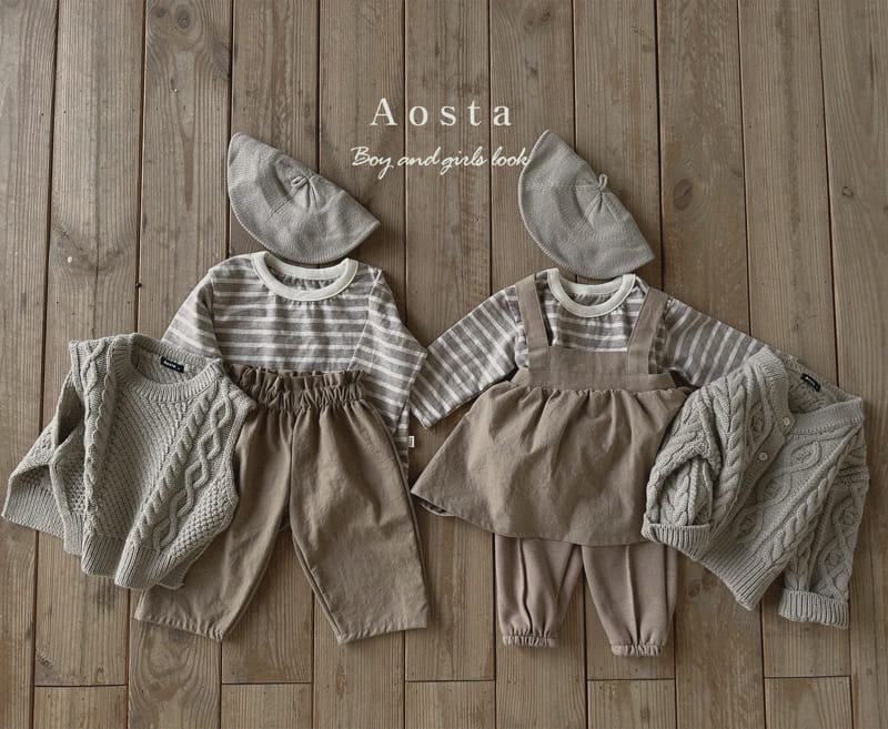 Aosta - Korean Children Fashion - #kidsshorts - Knit Vest - 4