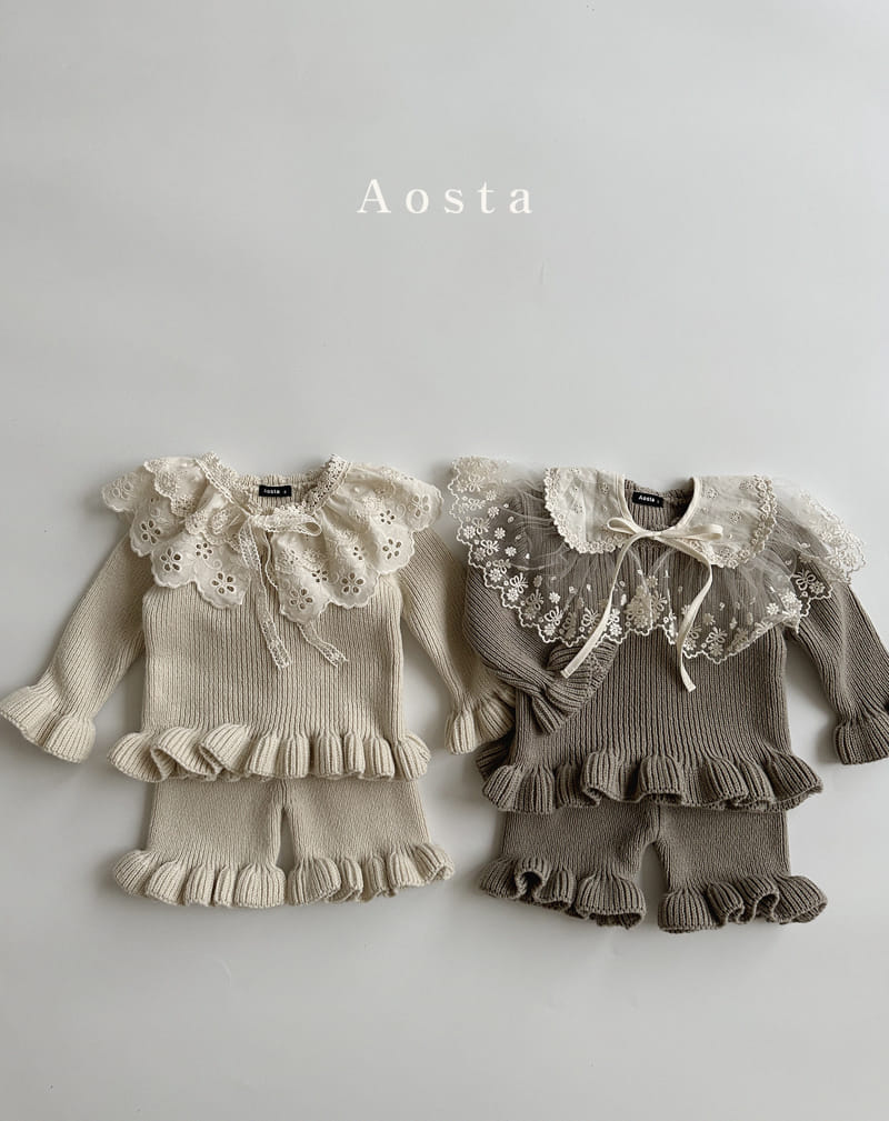 Aosta - Korean Children Fashion - #kidzfashiontrend - Nijou Knit Pants - 7